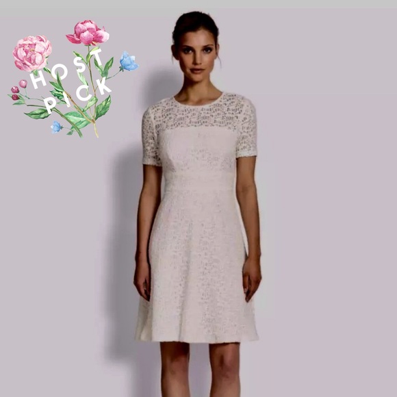 kay unger white dress